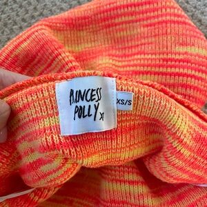 Women’s Princess Polly Orange and Yellow Knit Skirt